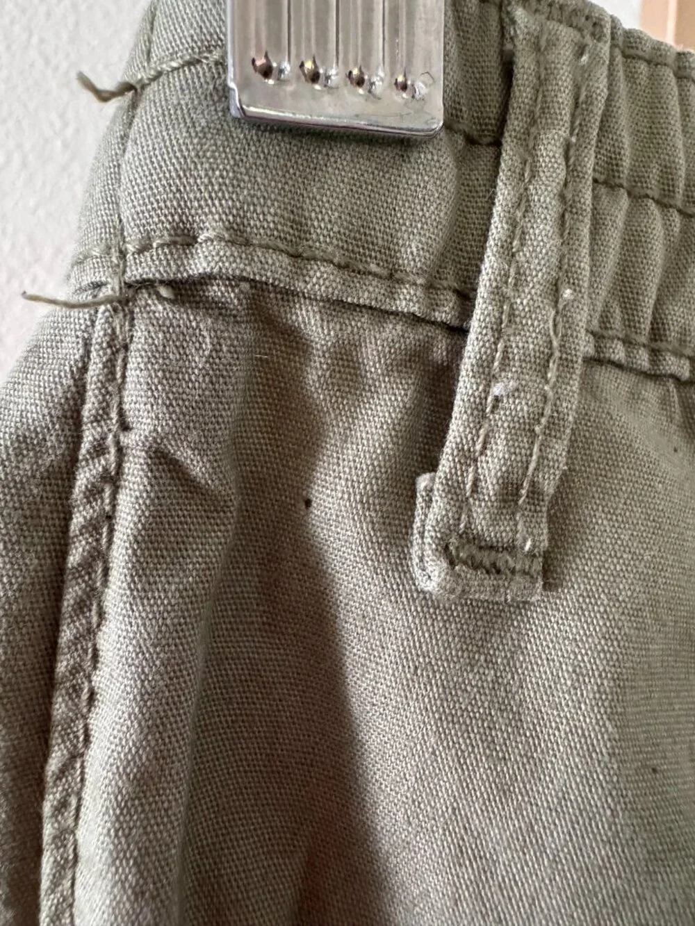 Kids Khaki Green Wide Leg Cargo Pants Youth 18 Petite